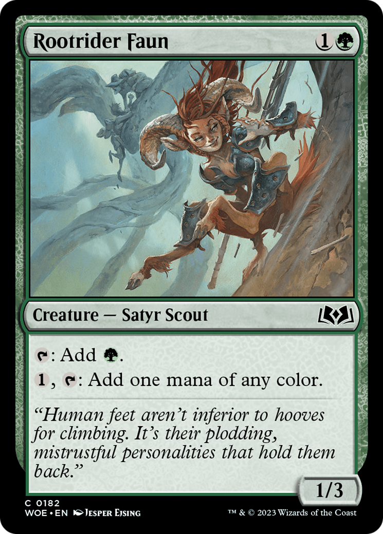 Rootrider Faun (WOE) 182 - WZRD TCG