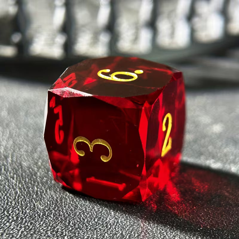 Gem Resin Dice- Red
