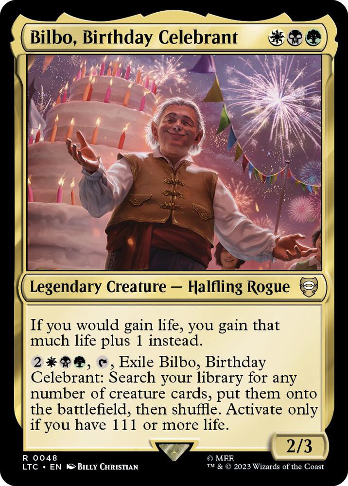 Bilbo, Birthday Celebrant, LTC, 48, NM