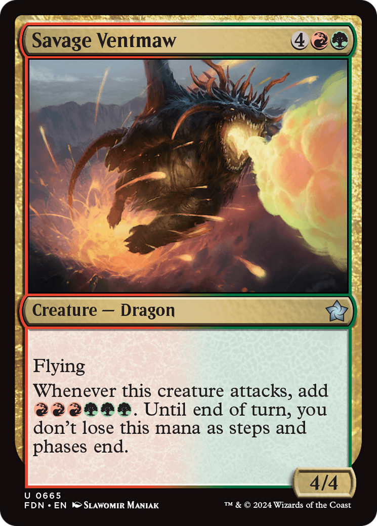 Savage Ventmaw (FDN) 665 - WZRD TCG