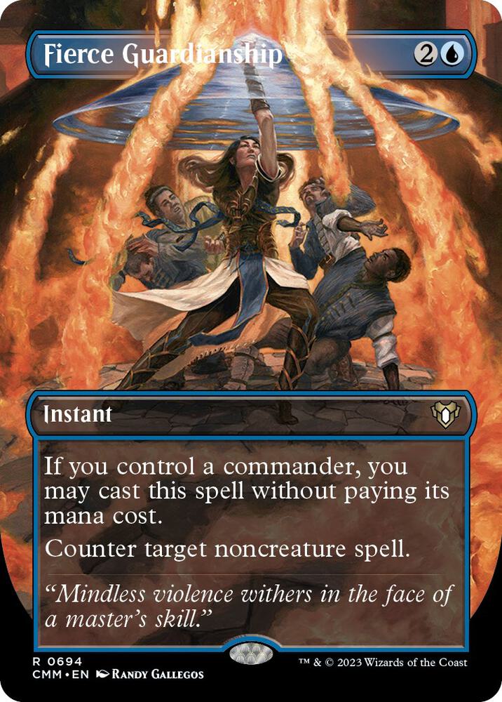 Fierce Guardianship (Borderless),, 694, Near Mint, Normal