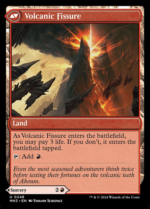Sundering Eruption // Volcanic Fissure (Back)