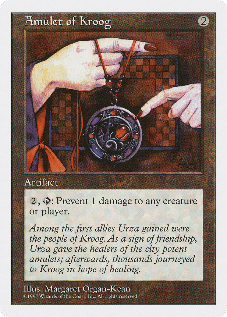 Amulet of Kroog (5ED) 347 - WZRD TCG