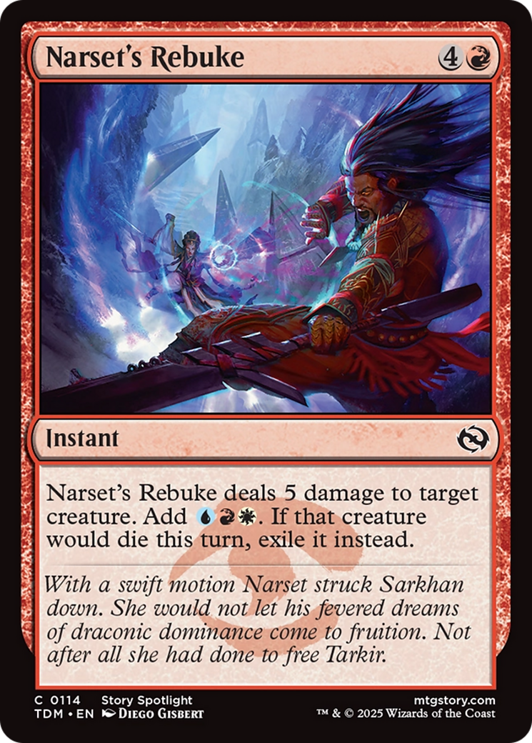 Narset's Rebuke (TDM) 114 - WZRD TCG
