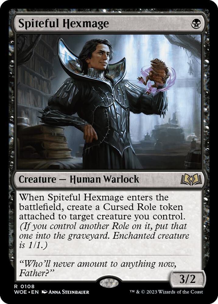 Spiteful Hexmage, WOE, 108, NM, Foil