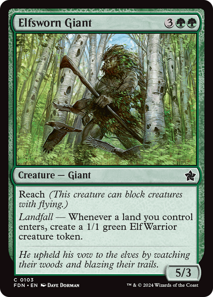 Elfsworn Giant (FDN) 103