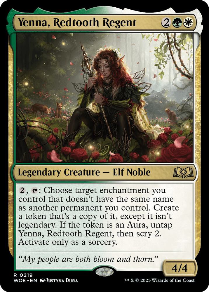 Yenna, Redtooth Regent, WOE, 219, NM, Foil