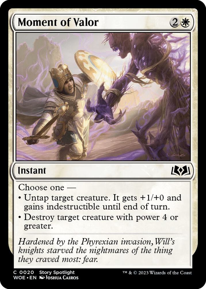 Moment of Valor, WOE, 20, NM