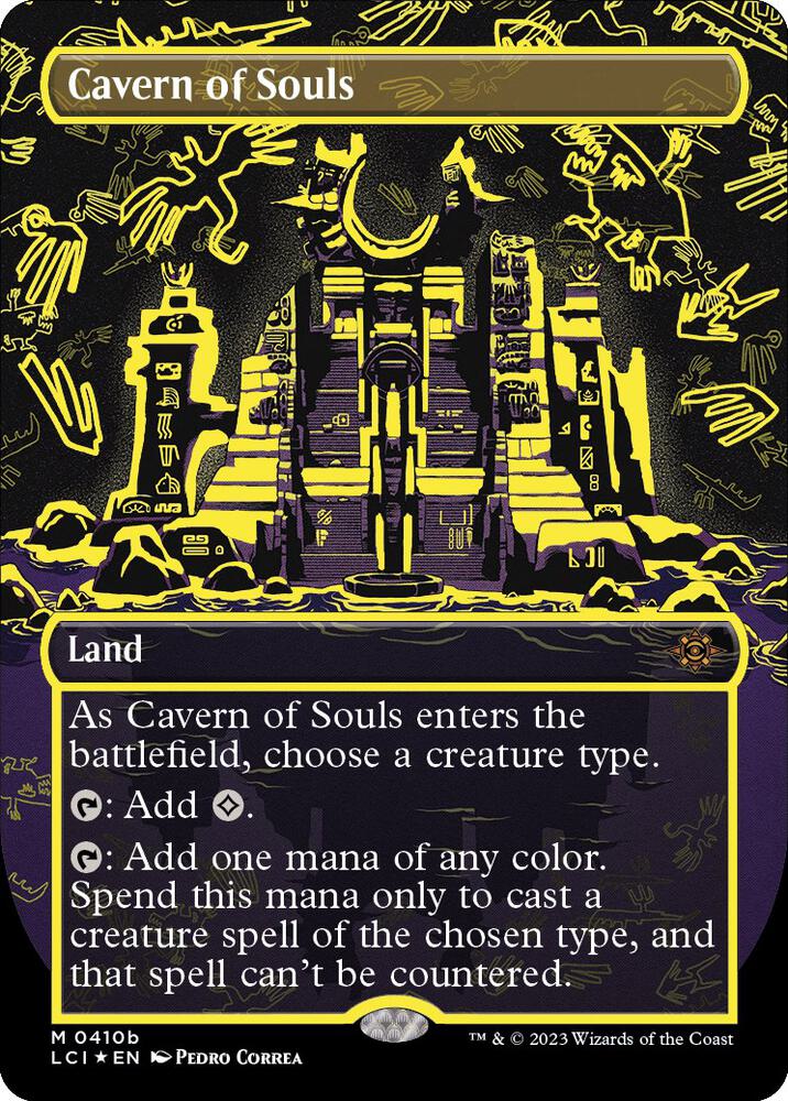Cavern of Souls (Neon Yellow),, 410b, Near Mint, Foil