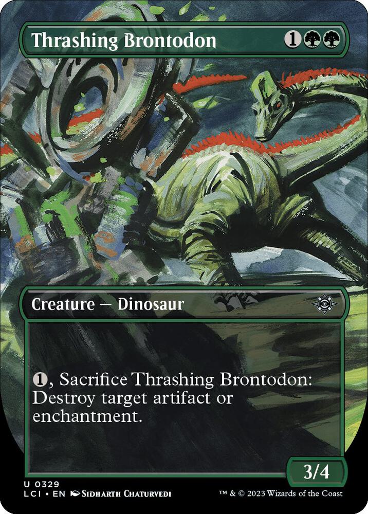 Thrashing Brontodon (Borderless), LCI, 329, NM