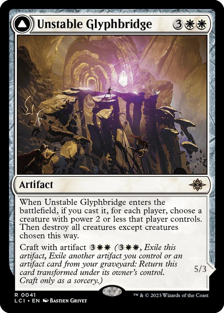 Unstable Glyphbridge, LCI, 41, NM