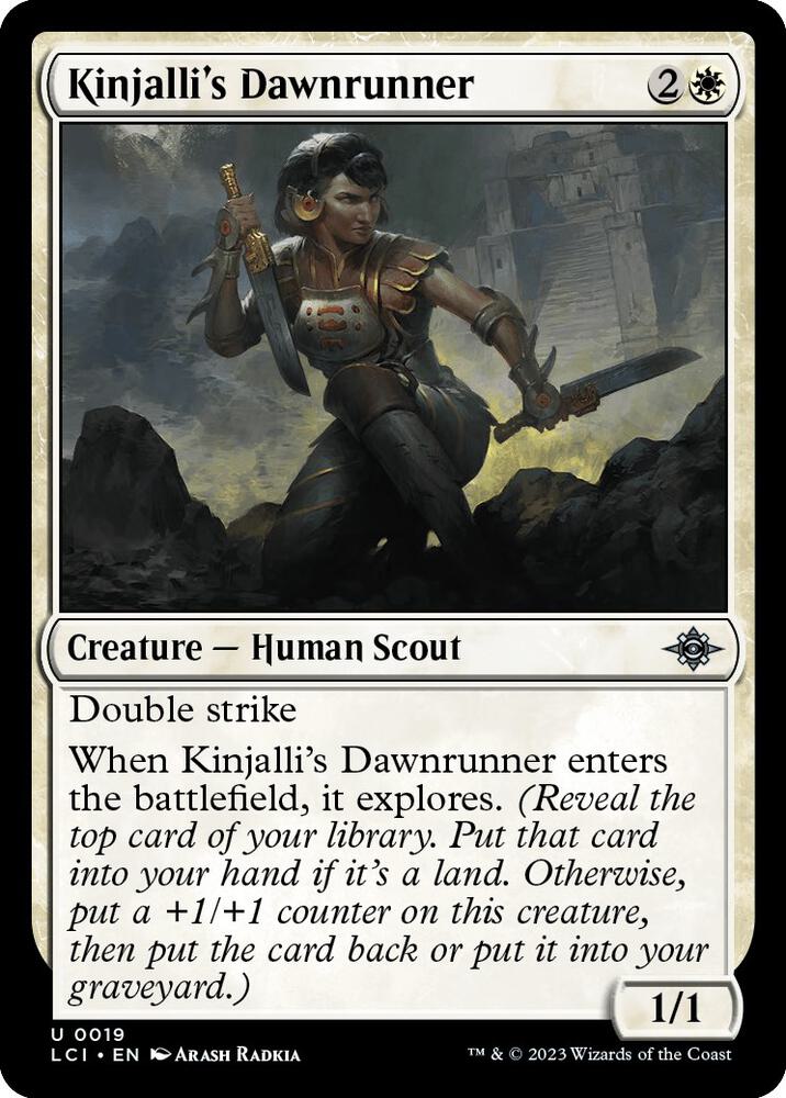 Kinjalli's Dawnrunner, LCI, 19, NM
