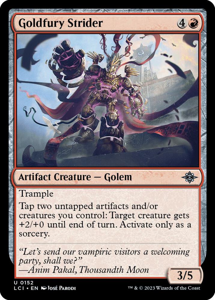 Goldfury Strider, LCI, 152, NM