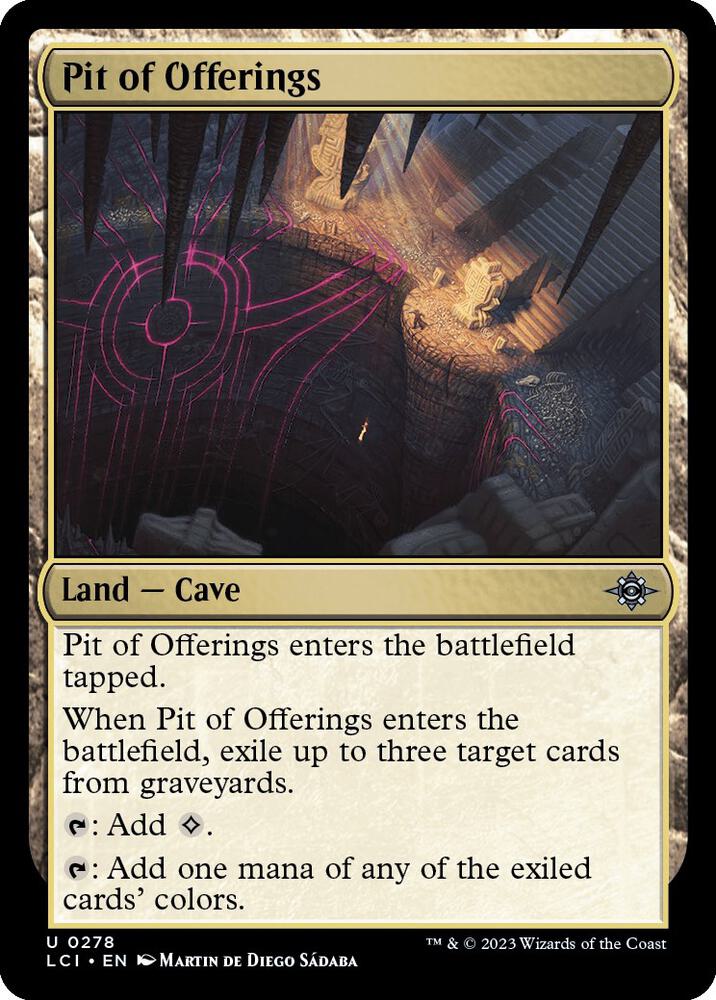 Pit of Offerings, LCI, 278, NM