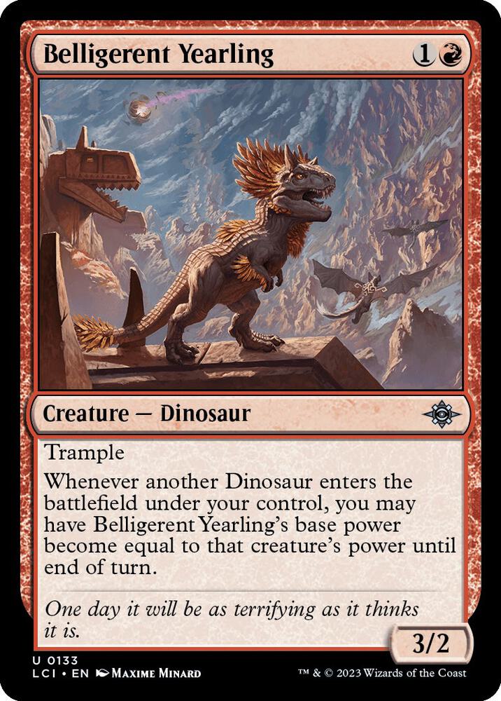 Belligerent Yearling, LCI, 133, NM, Foil