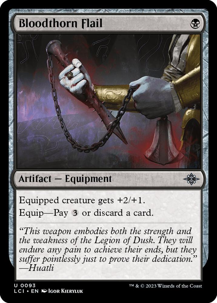 Bloodthorn Flail, LCI, 93, NM, Foil