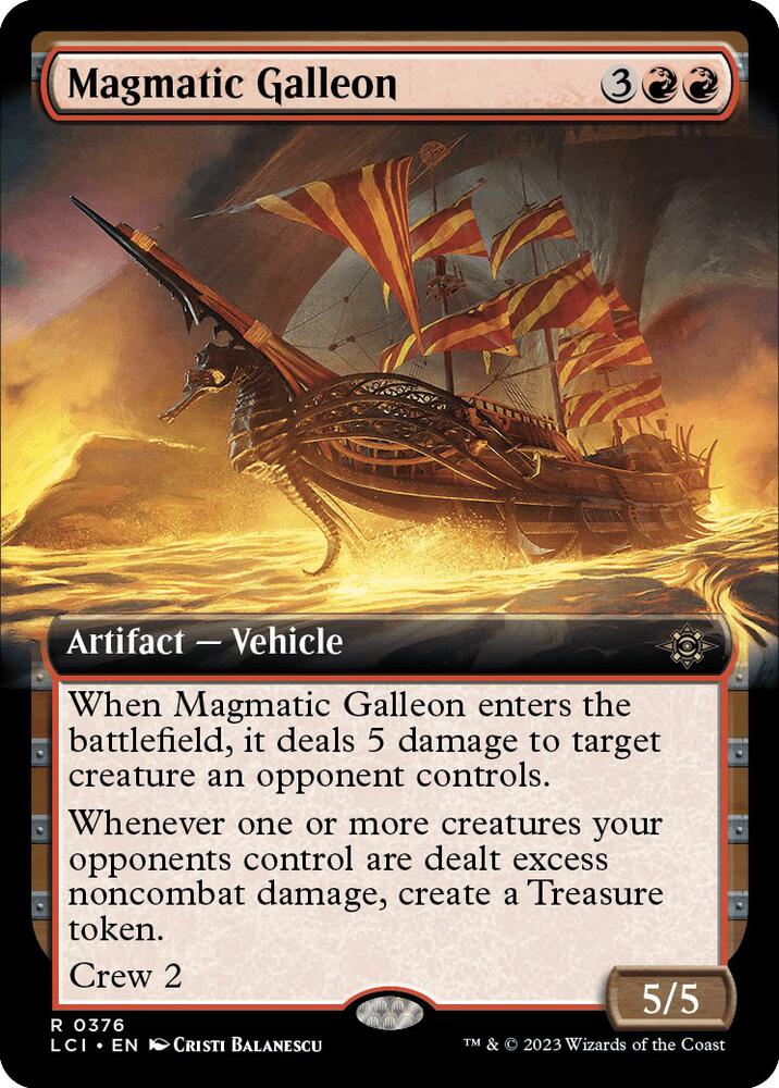 Magmatic Galleon (Extended Art), LCI, 376, NM