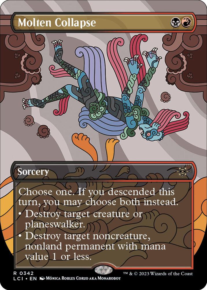 Molten Collapse (Borderless), LCI, 342, NM, Foil