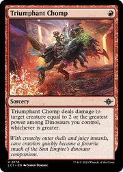 Triumphant Chomp, LCI, 170, NM, Foil