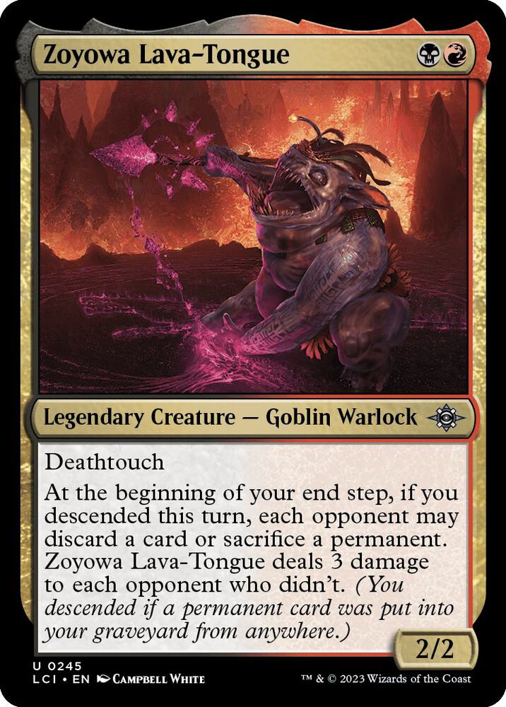 Zoyowa Lava-Tongue, LCI, 245, NM