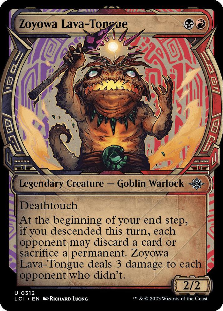 Zoyowa Lava-Tongue (Showcase), LCI, 312, NM, Foil