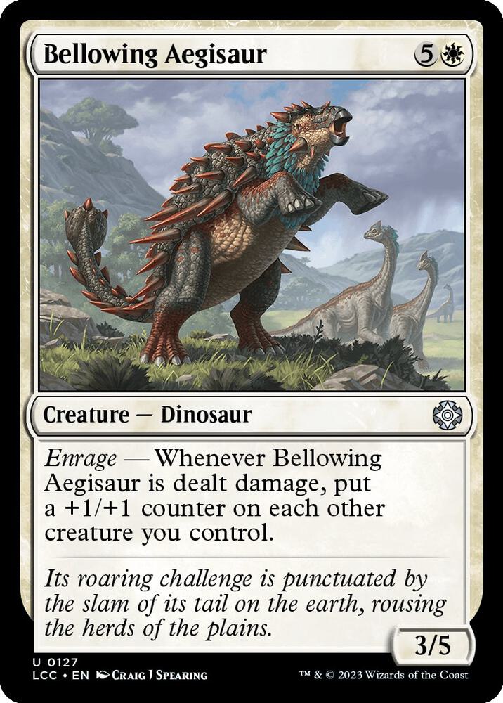 Bellowing Aegisaur, LCC, 127, NM