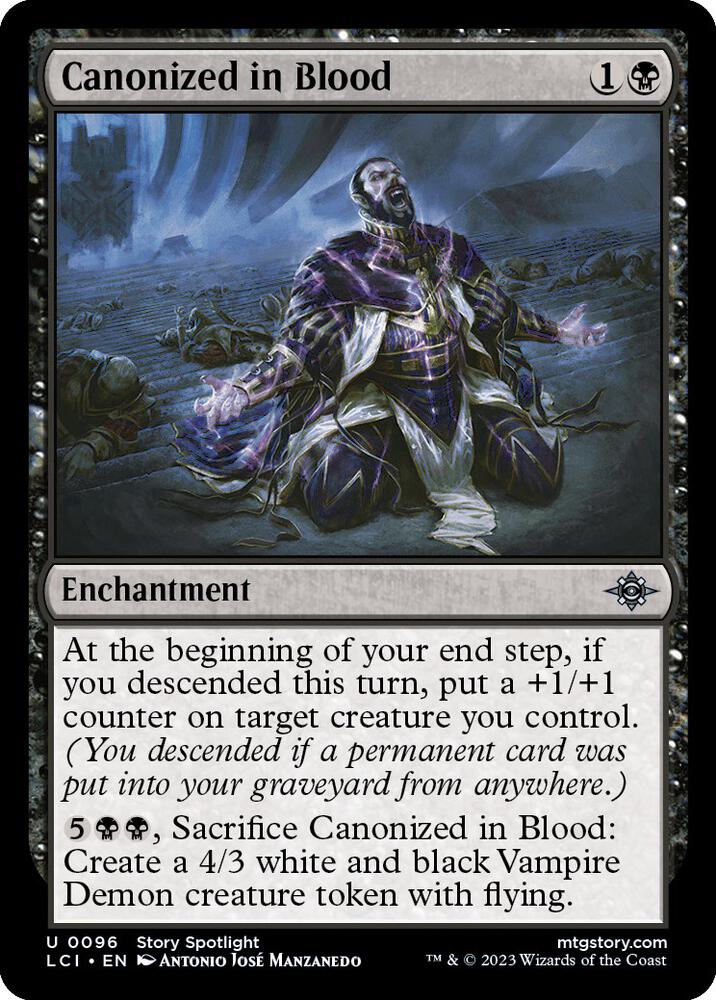 Canonized in Blood, LCI, 96, NM, Foil