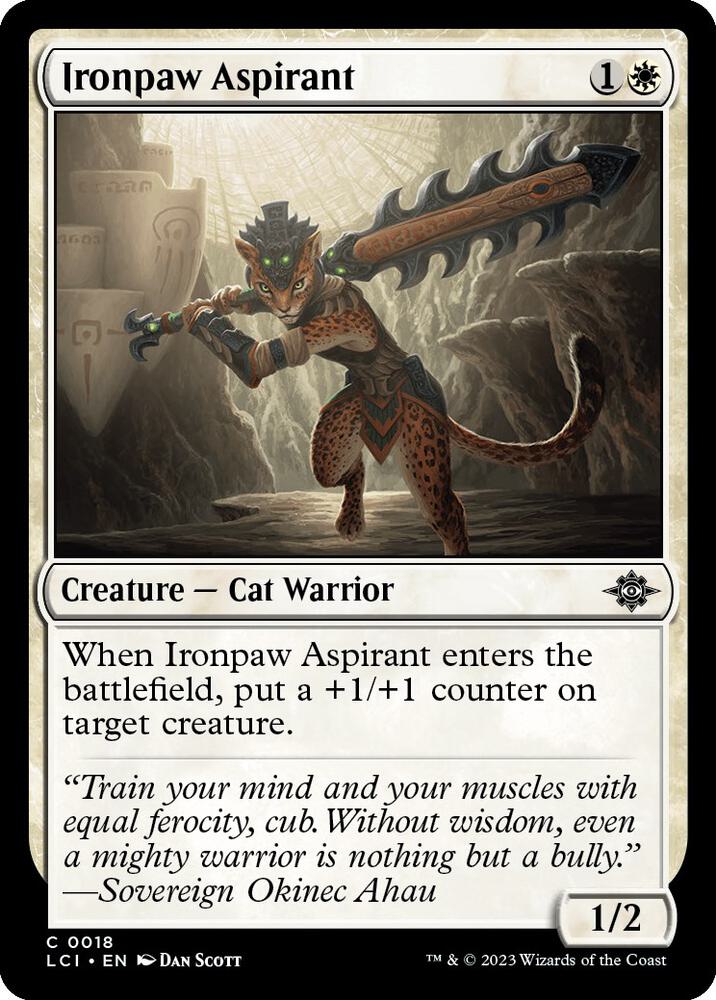 Ironpaw Aspirant, LCI, 18, NM