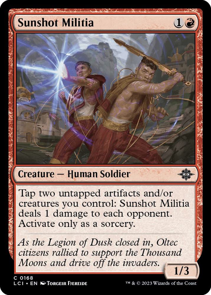 Sunshot Militia, LCI, 168, NM