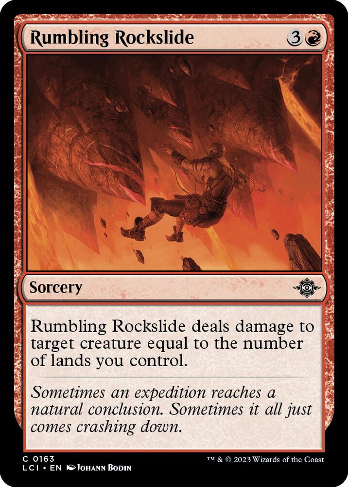 Rumbling Rockslide, LCI, 163, NM