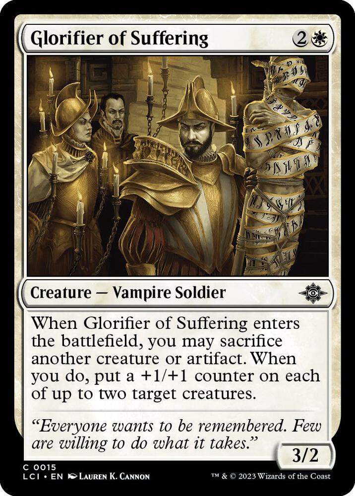 Glorifier of Suffering, LCI, 15, NM
