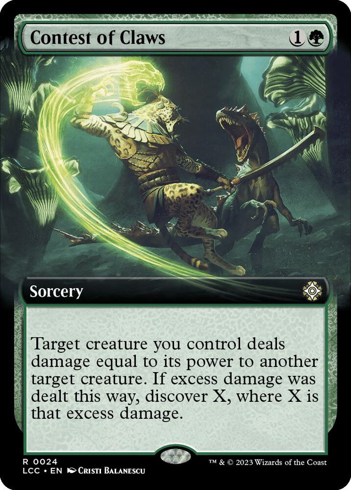 Contest of Claws (Extended Art), LCC, 24, NM