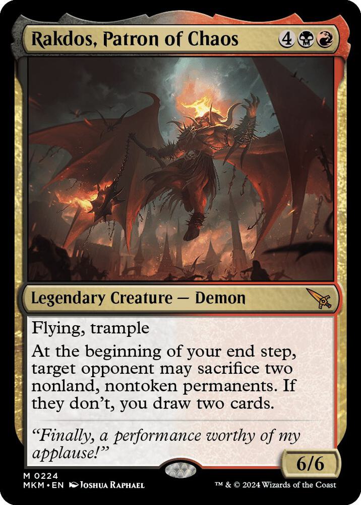 Rakdos, Patron of Chaos,, 224, Near Mint, Foil