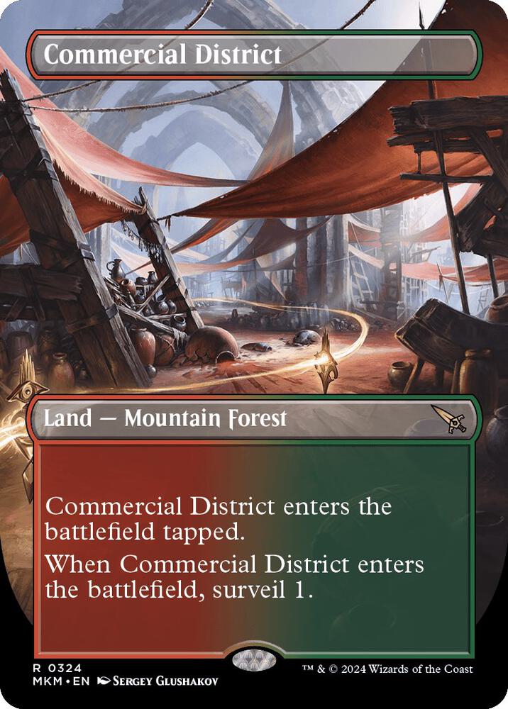 Commercial District (Borderless),, 324, Near Mint, Foil