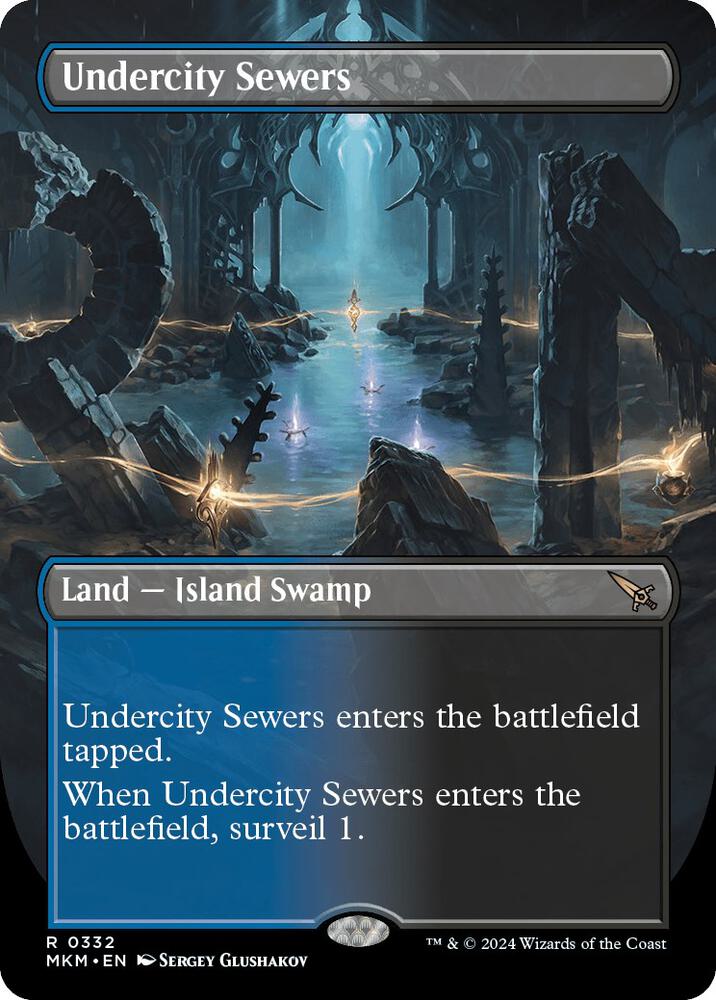 Undercity Sewers (Borderless),, 332, Near Mint, Normal