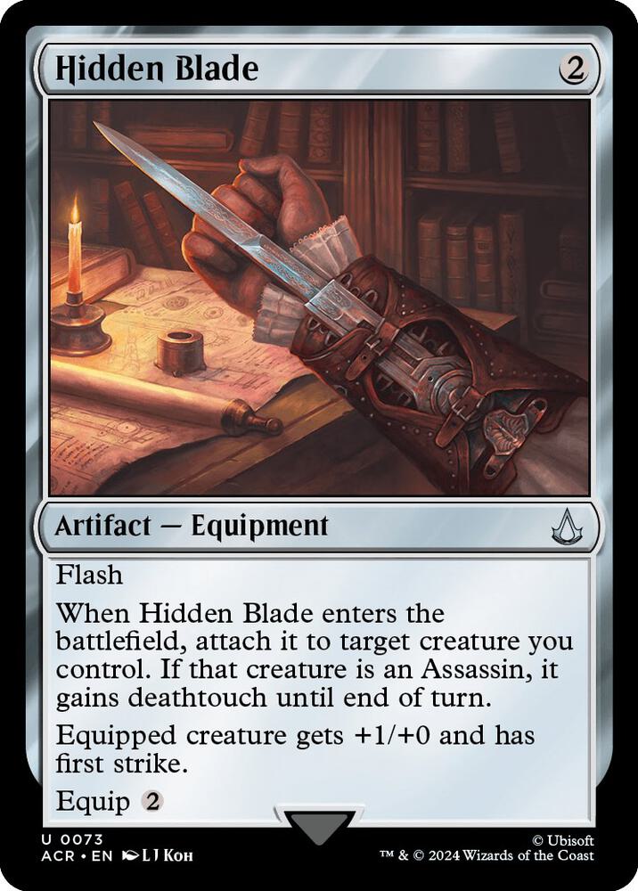 Hidden Blade, ACR, 73, NM, Foil
