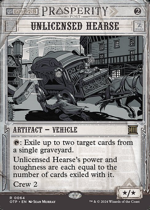 Unlicensed Hearse front