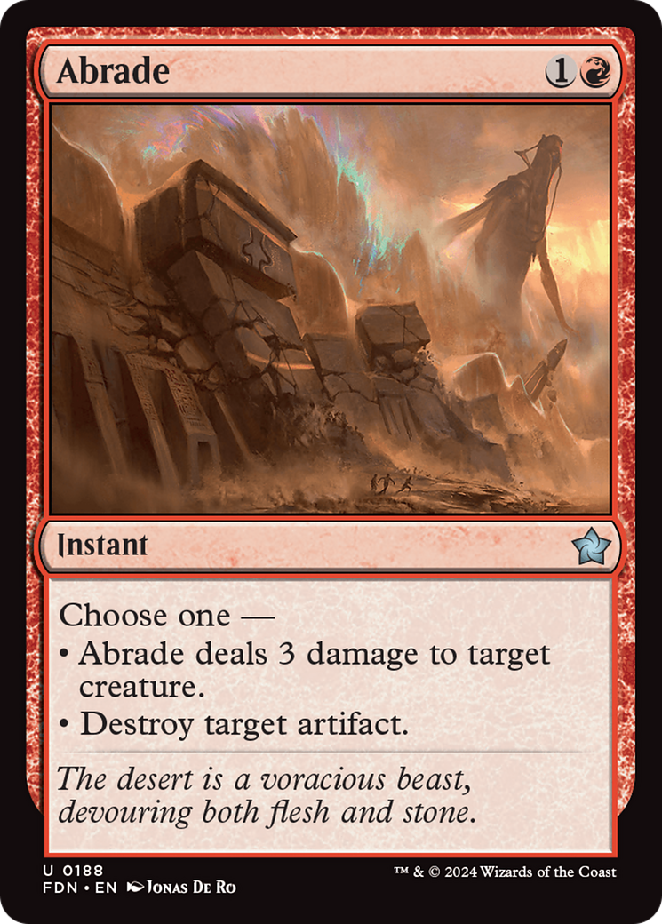 Abrade (FDN) 188 - WZRD TCG