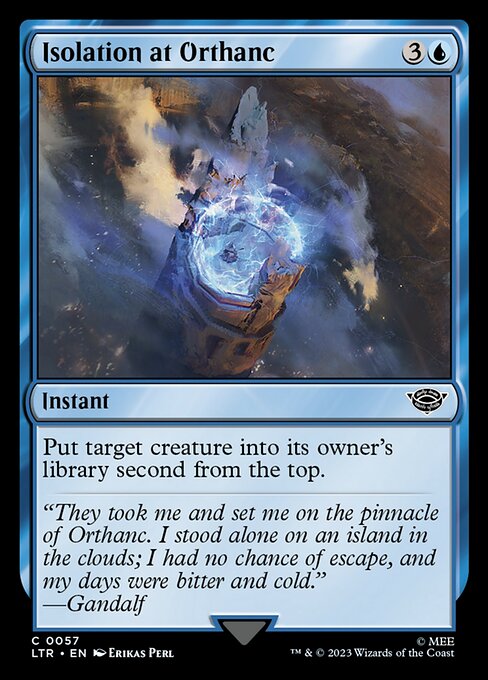 Isolation at Orthanc front
