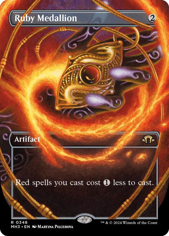 Ruby Medallion (Borderless),, 348, Near Mint, Normal