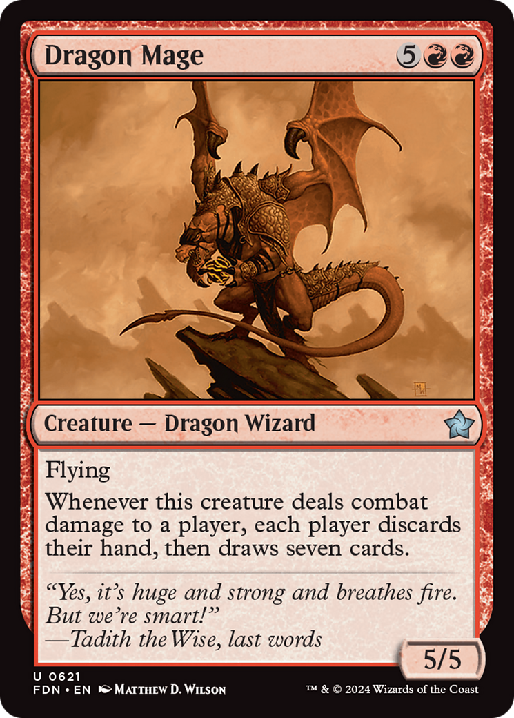 Dragon Mage (FDN) 621 - WZRD TCG
