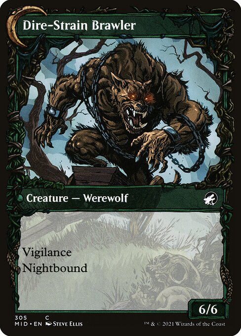 Tireless Hauler // Dire-Strain Brawler (Innistrad: Midnight Hunt 305) - WZRD TCG