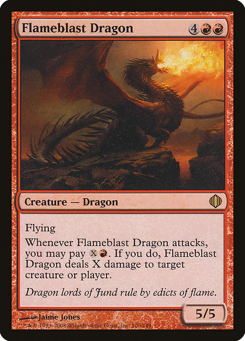 Flameblast Dragon front