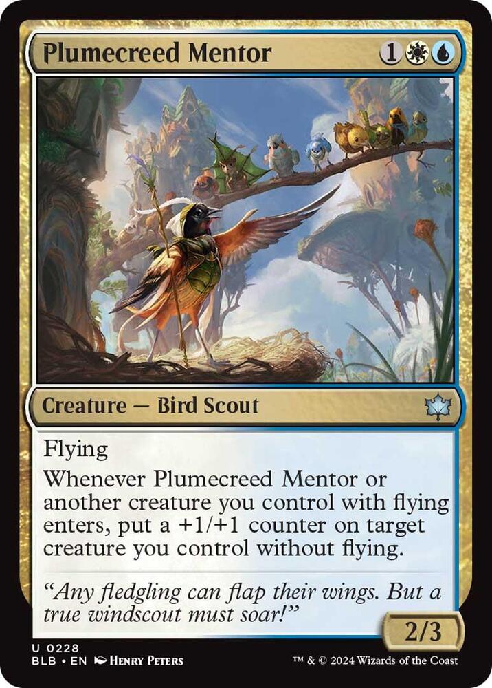 Plumecreed Mentor, BLB, 228, NM
