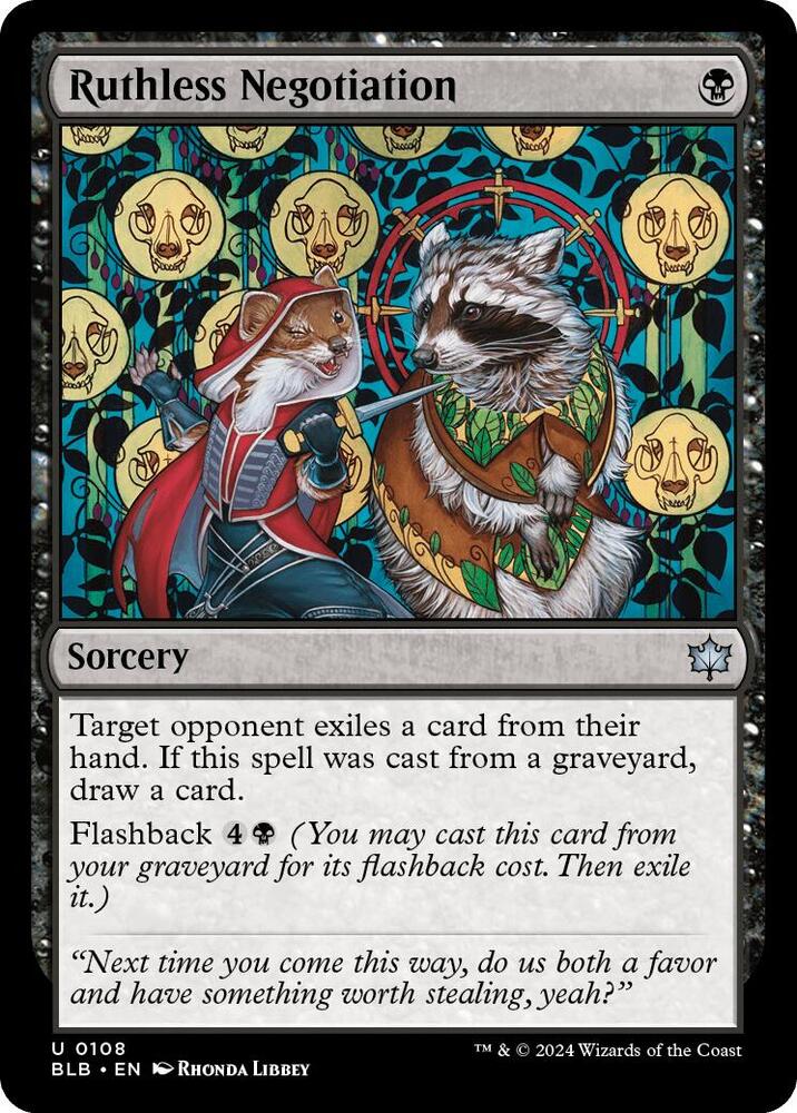 Ruthless Negotiation, BLB, 108, NM