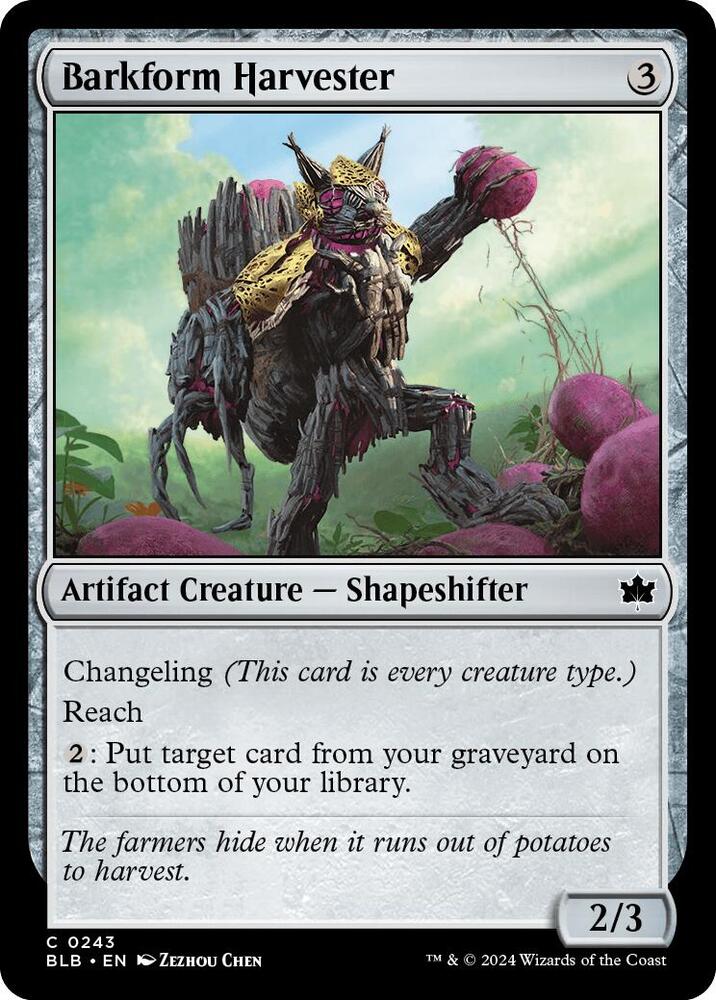 Barkform Harvester, BLB, 243, NM