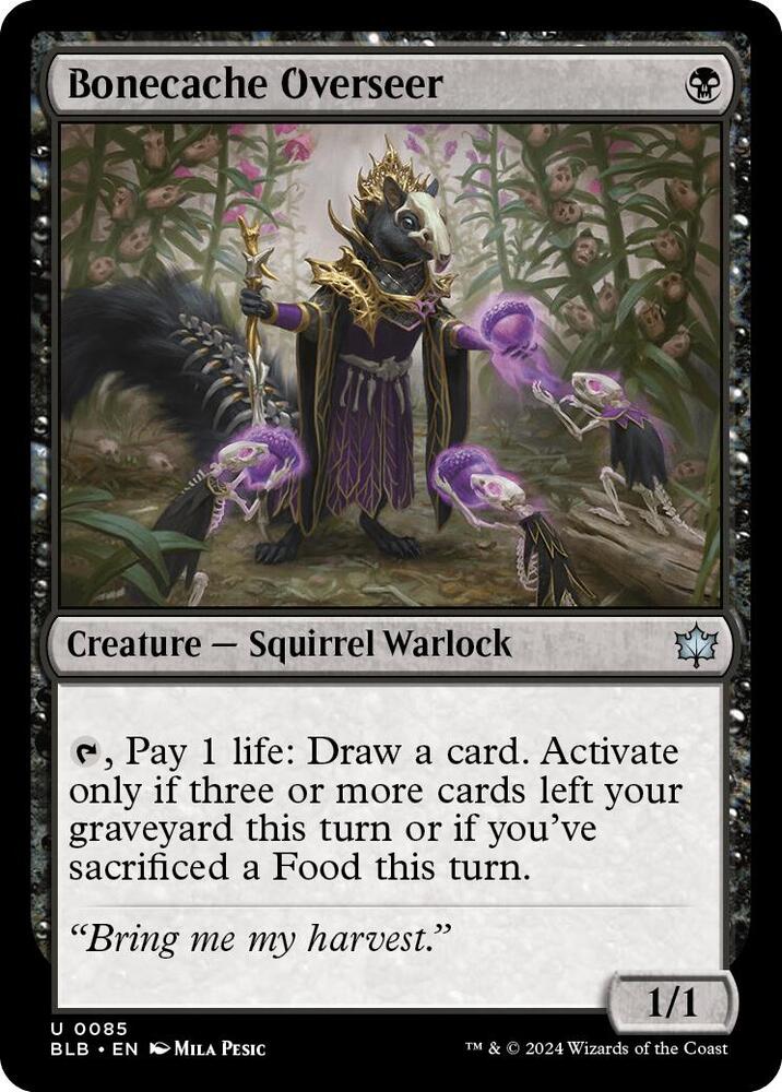 Bonecache Overseer, BLB, 85, NM