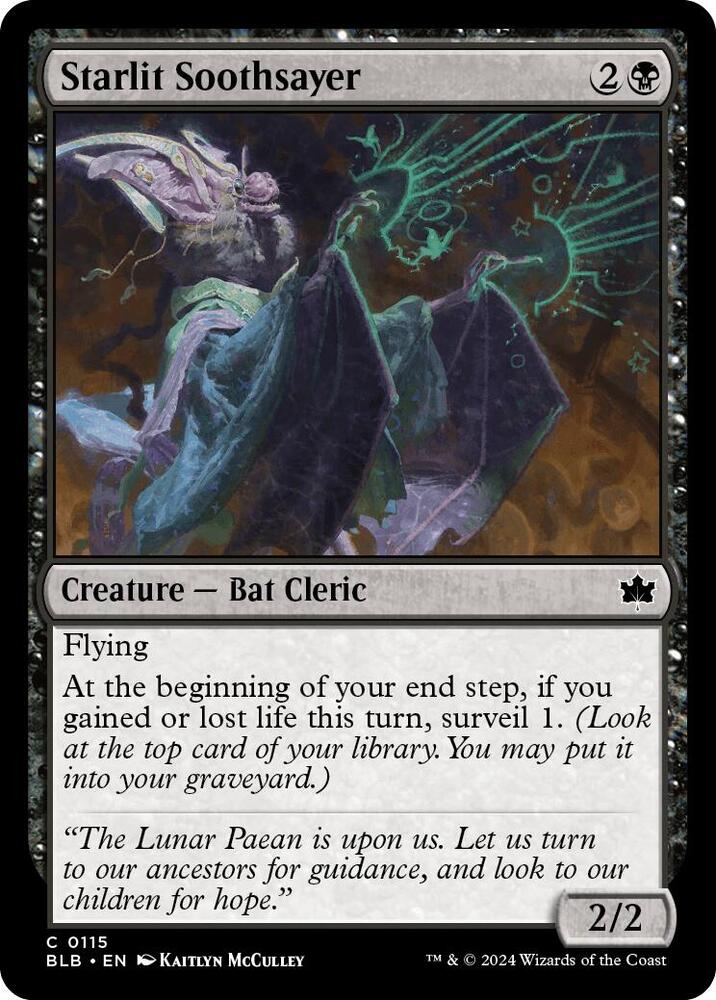 Starlit Soothsayer, BLB, 115, NM, Foil
