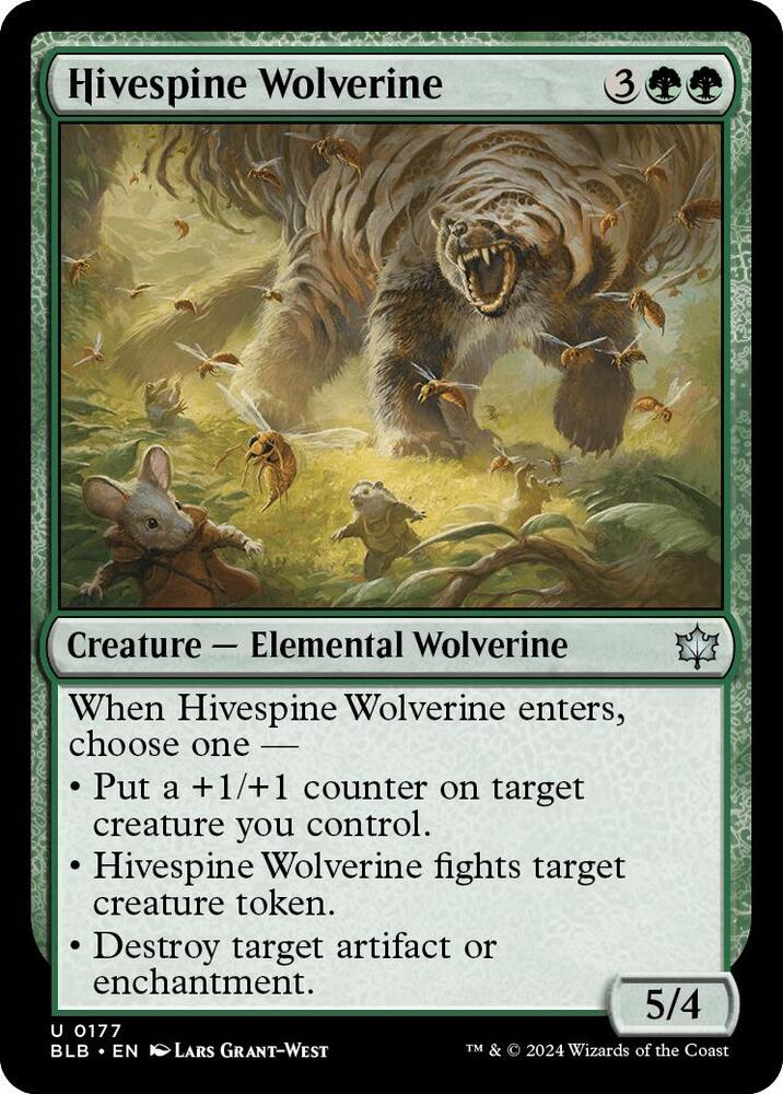 Hivespine Wolverine, BLB, 177, NM
