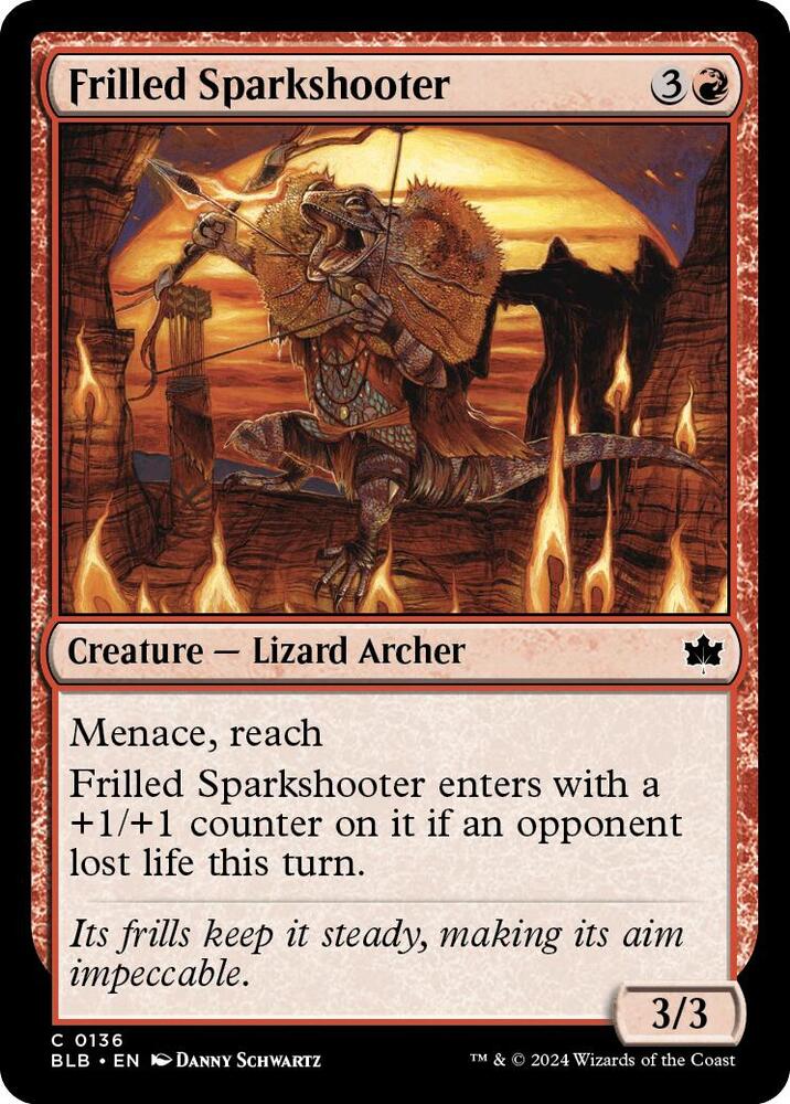 Frilled Sparkshooter, BLB, 136, NM